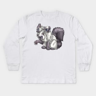 CerPURRus: Lilac Lynx Point Kids Long Sleeve T-Shirt